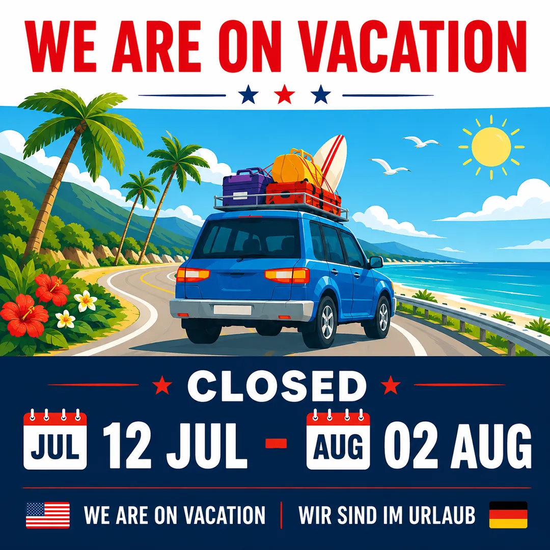 Summer Break / Betriebsurlaub